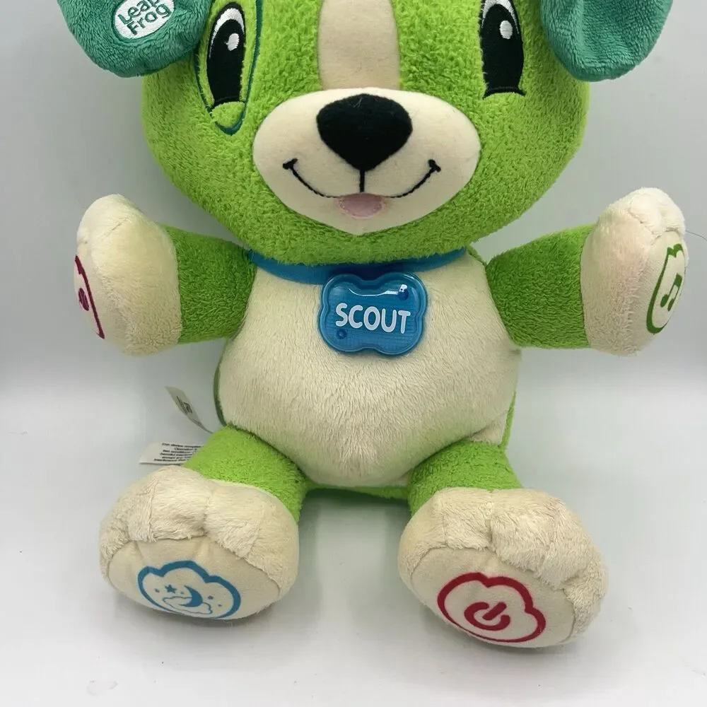 Leap Frog Interactive Learning My Pal Scout Plush Talking Puppy Dog Tested Works
